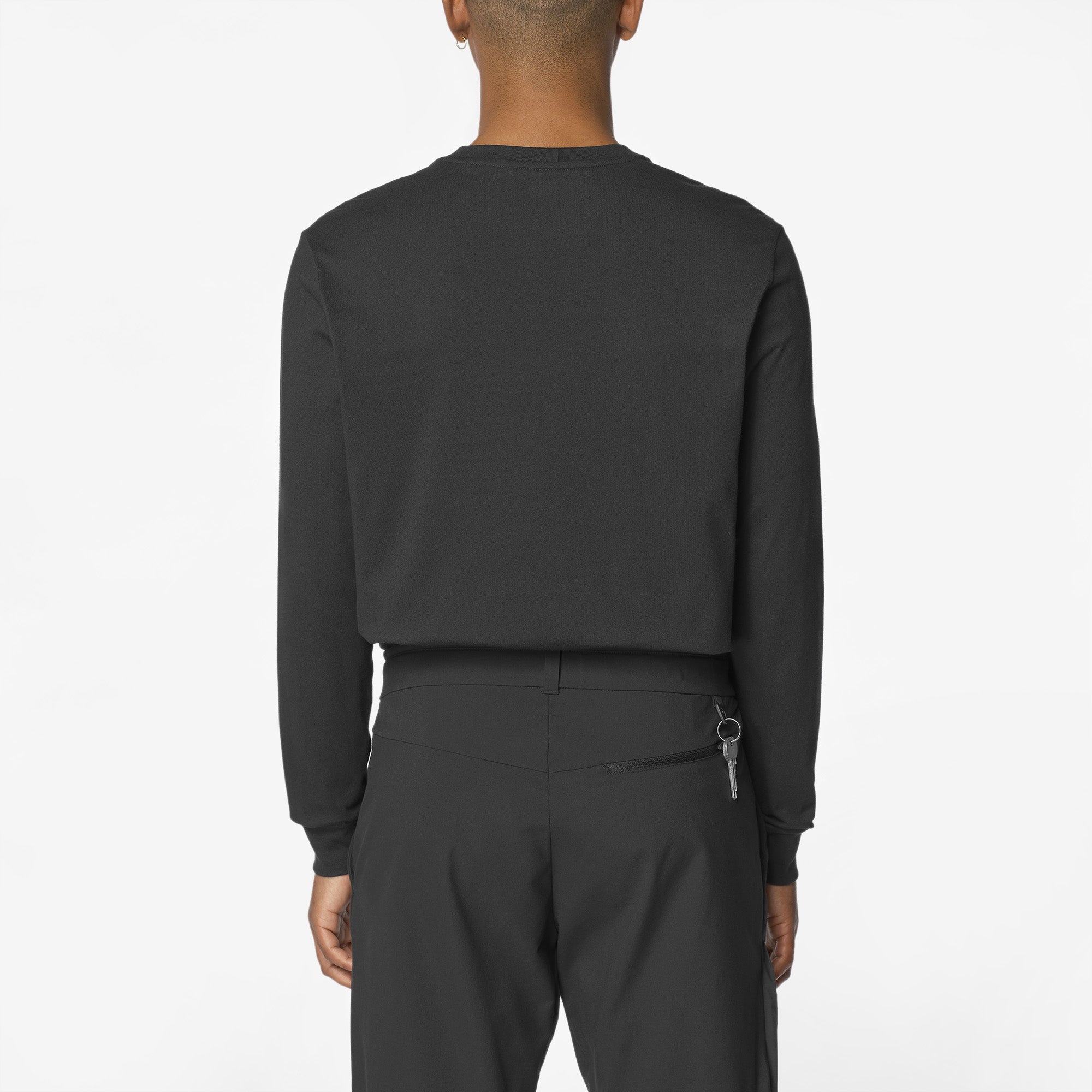 CHEST LOGO LS TEE