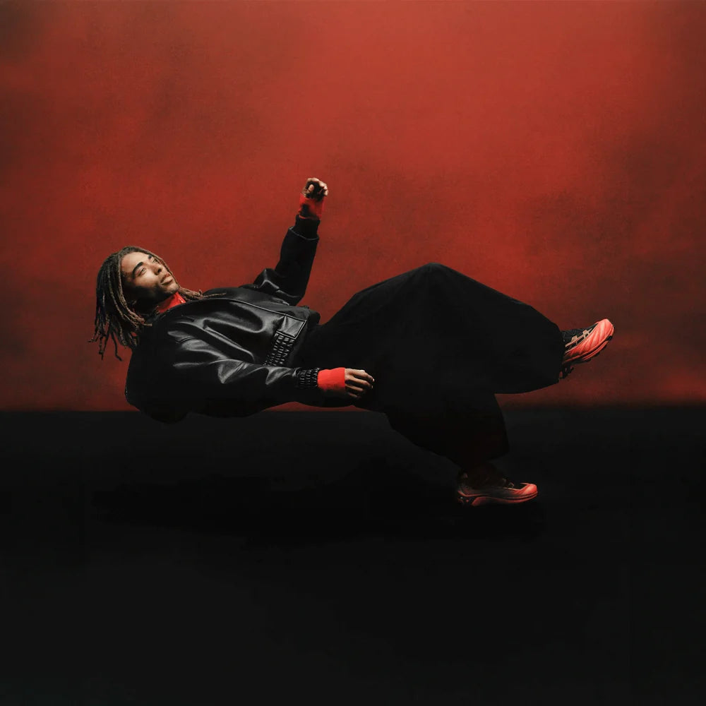 #Color_Black / Fiery Red / White